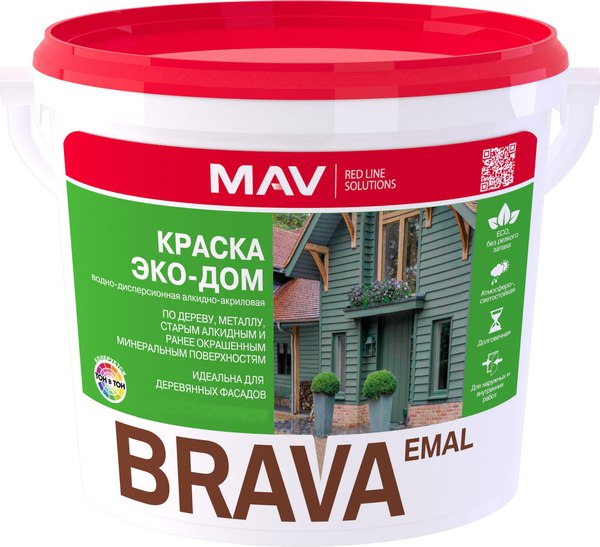 Краска MAV Brava Эко-Дом - фото
