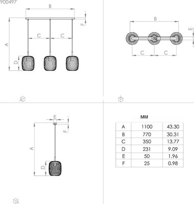Люстра Eglo Romazzina 900497