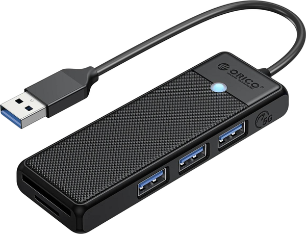 USB-хаб Orico PAPW3AT-U3-015-BK-EP - фото