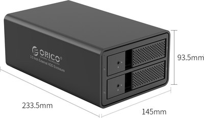 Бокс для жесткого диска Orico 9528RU3-BK