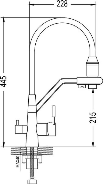 Смеситель Shevanik S968T