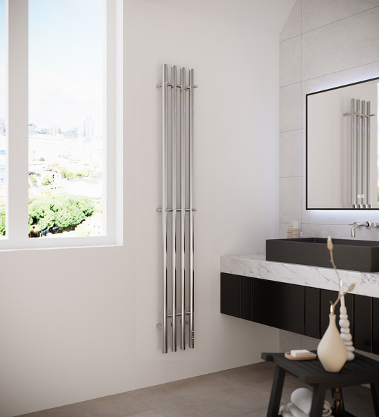 Полотенцесушитель электрический Terminus Стойка Quatro Круг 1600