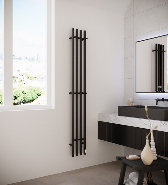 Полотенцесушитель электрический Terminus Стойка Quatro Круг 1600