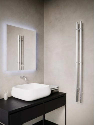 Полотенцесушитель электрический Terminus Стойка Duo Круг 1200