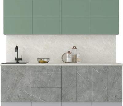 Кухонный гарнитур Интерлиния Мила Матте 2.4 А - фото