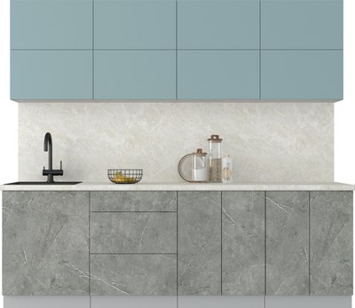 Кухонный гарнитур Интерлиния Мила Матте 2.4 А - фото