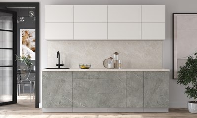 Кухонный гарнитур Интерлиния Мила Матте 2.5 А