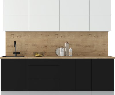 Кухонный гарнитур Интерлиния Мила Матте 2.5 А - фото