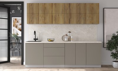 Кухонный гарнитур Интерлиния Мила Матте 2.5 А