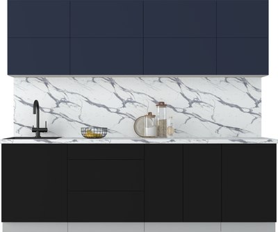 Кухонный гарнитур Интерлиния Мила Матте 2.5 А - фото