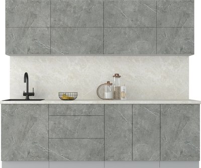 Кухонный гарнитур Интерлиния Мила Матте 2.5 А - фото