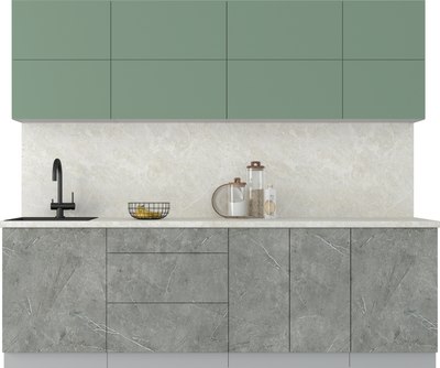 Кухонный гарнитур Интерлиния Мила Матте 2.5 А - фото