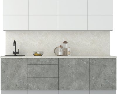 Кухонный гарнитур Интерлиния Мила Матте 2.6 А - фото