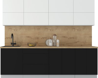 Кухонный гарнитур Интерлиния Мила Матте 2.6 А - фото