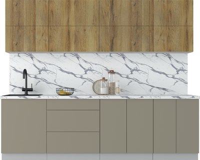 Кухонный гарнитур Интерлиния Мила Матте 2.6 А - фото