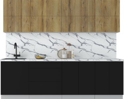 Кухонный гарнитур Интерлиния Мила Матте 2.6 А - фото