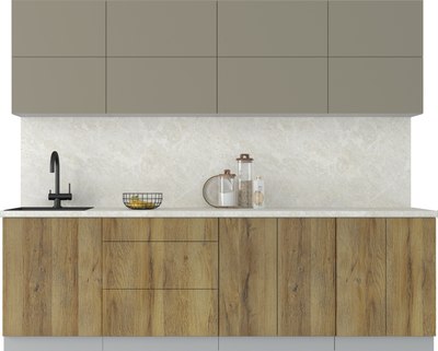 Кухонный гарнитур Интерлиния Мила Матте 2.6 А - фото