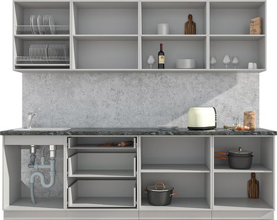 Кухонный гарнитур Интерлиния Мила Матте 2.6 А