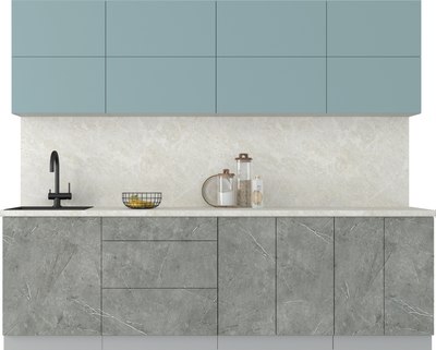 Кухонный гарнитур Интерлиния Мила Матте 2.6 А - фото