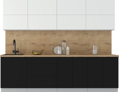 Кухонный гарнитур Интерлиния Мила Матте 2.7 А - фото