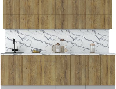 Кухонный гарнитур Интерлиния Мила Матте 2.7 А - фото