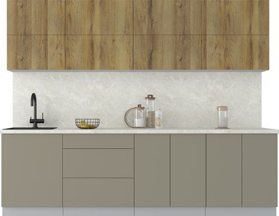 Кухонный гарнитур Интерлиния Мила Матте 2.7 А - фото
