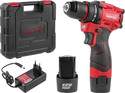 Аккумуляторная дрель-шуруповерт Wortex LX BD 1220 DLi (1333699) - фото