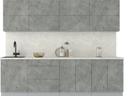 Кухонный гарнитур Интерлиния Мила Матте 2.7 А - фото