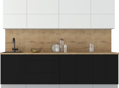 Кухонный гарнитур Интерлиния Мила Матте 2.8 А - фото