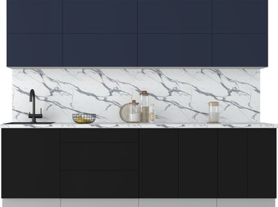 Кухонный гарнитур Интерлиния Мила Матте 2.8 А - фото