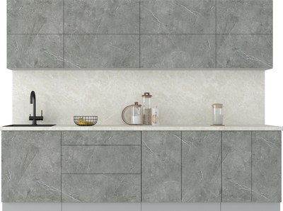 Кухонный гарнитур Интерлиния Мила Матте 2.8 А - фото