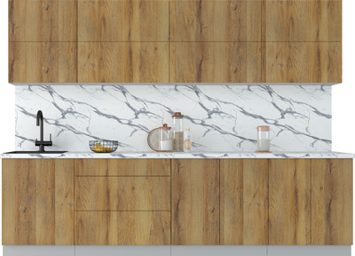 Кухонный гарнитур Интерлиния Мила Матте 2.9 А - фото