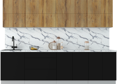 Кухонный гарнитур Интерлиния Мила Матте 2.9 А - фото