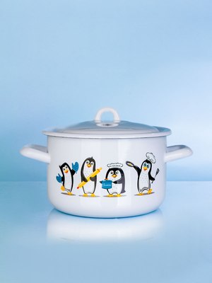Кастрюля ЭСТЕТ Пингвины / ЭТ-72325 