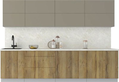 Кухонный гарнитур Интерлиния Мила Матте 3.0 А - фото