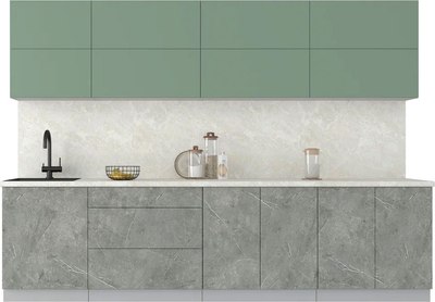 Кухонный гарнитур Интерлиния Мила Матте 3.0 А - фото