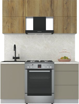 Кухонный гарнитур Интерлиния Мила Матте 1.6 Б - фото