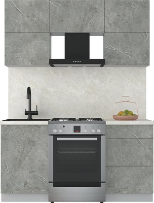 Кухонный гарнитур Интерлиния Мила Матте 1.6 Б - фото