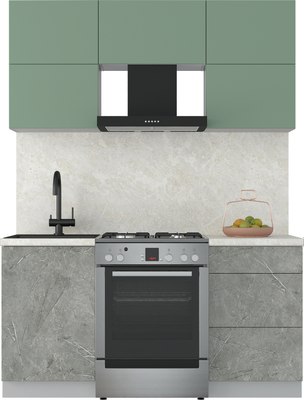 Кухонный гарнитур Интерлиния Мила Матте 1.6 Б - фото