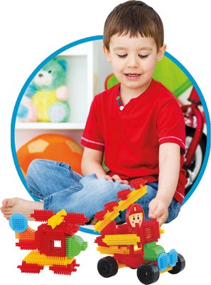 Конструктор Dede Кактус-блоки. Пожарные / 03308