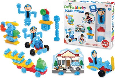 Конструктор Dede Кактус-блоки. Полиция / 03307