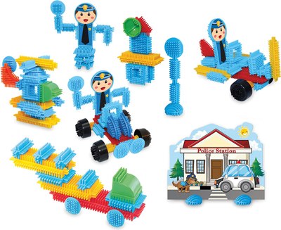 Конструктор Dede Кактус-блоки. Полиция / 03307