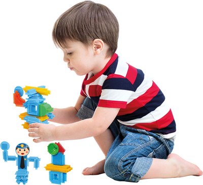 Конструктор Dede Кактус-блоки. Полиция / 03307