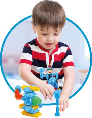 Конструктор Dede Кактус-блоки. Полиция / 03307