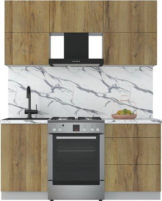 Кухонный гарнитур Интерлиния Мила Матте 1.7 Б - фото