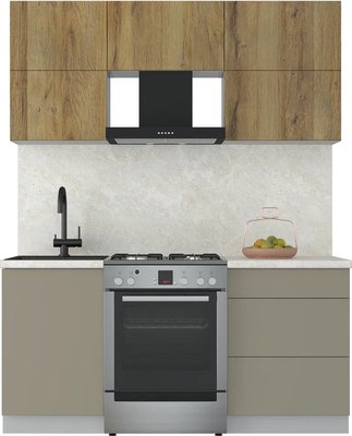 Кухонный гарнитур Интерлиния Мила Матте 1.7 Б - фото