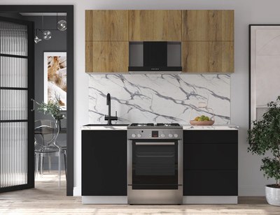 Кухонный гарнитур Интерлиния Мила Матте 1.7 Б