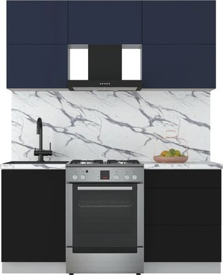 Кухонный гарнитур Интерлиния Мила Матте 1.7 Б - фото