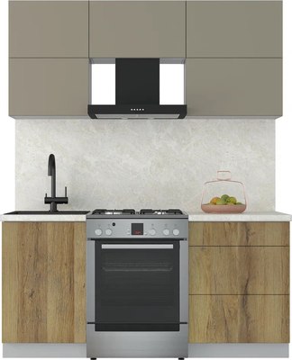 Кухонный гарнитур Интерлиния Мила Матте 1.7 Б - фото