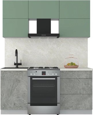 Кухонный гарнитур Интерлиния Мила Матте 1.7 Б - фото